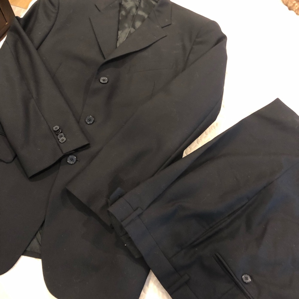 Men's black two piece suit Joseph abboud